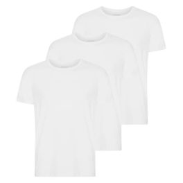 3-Pak Hvide Bambus T-Shirts - Alt bambus