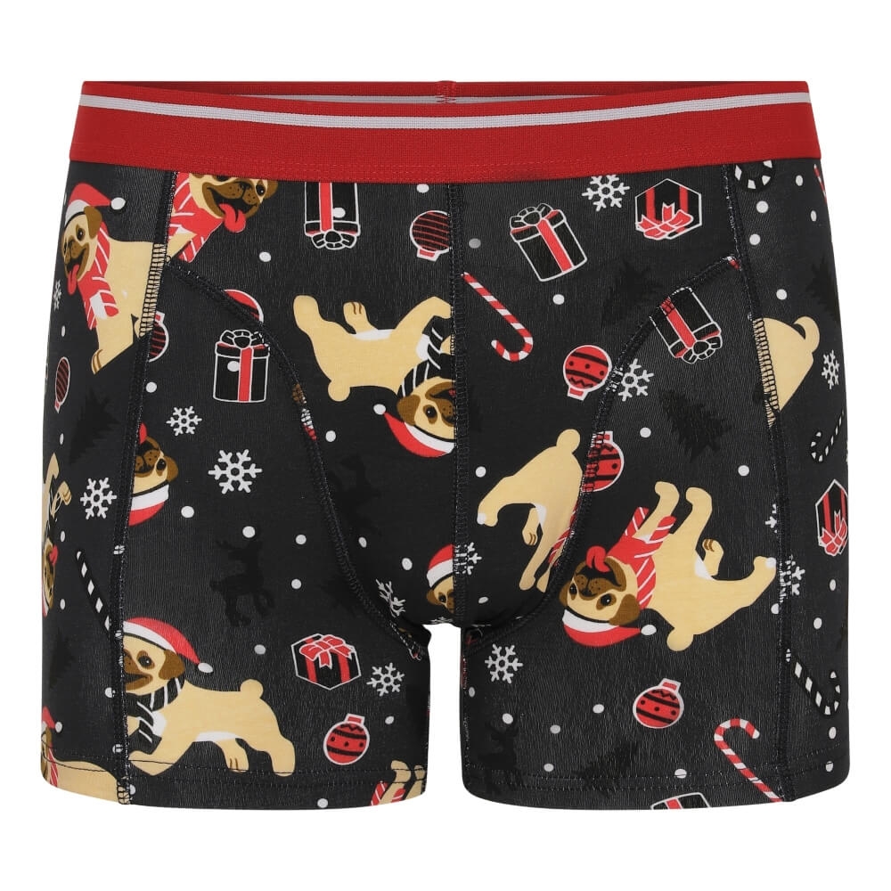 Billede af Jule-boxershorts, Hundehvalp - Medium