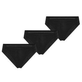 3-pak bambus brief trusser, sort str. XL - Alt bambus